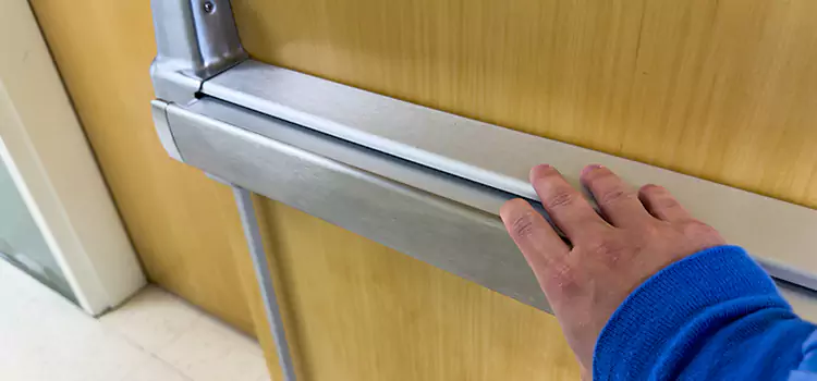 Installing a Push Bar on a Door Nogales
